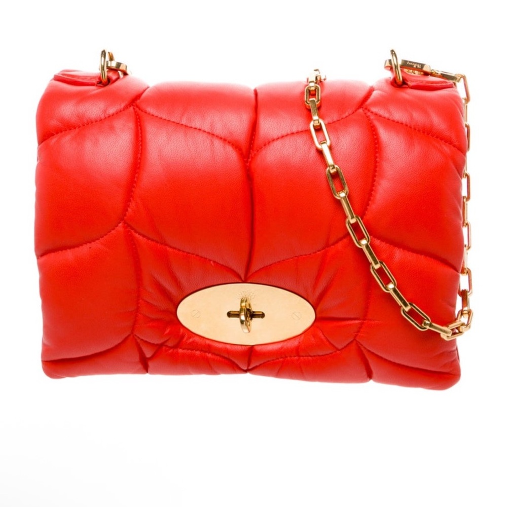 MULBERRY Red Quilted Leather Chain Bag🔥🔥
